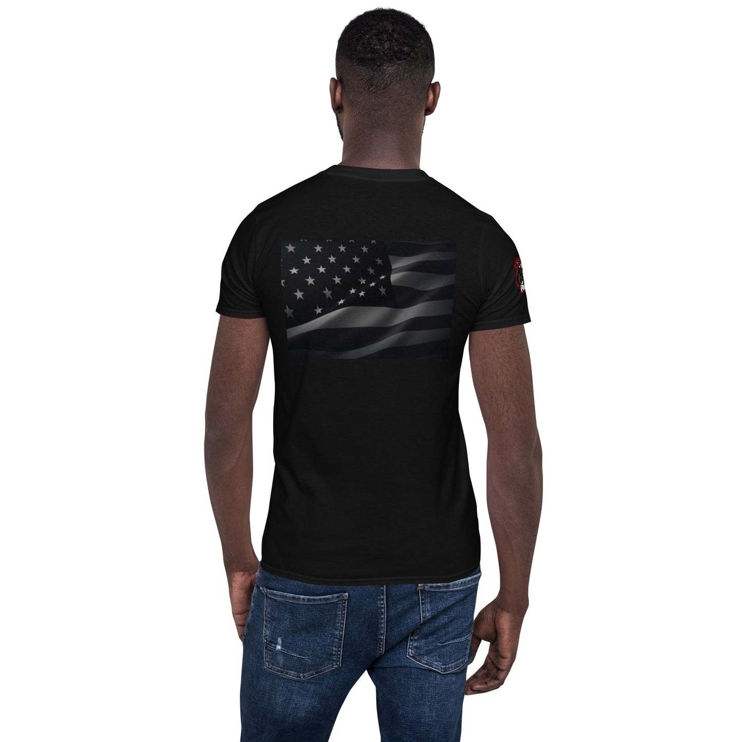 USA flag trucker shirt