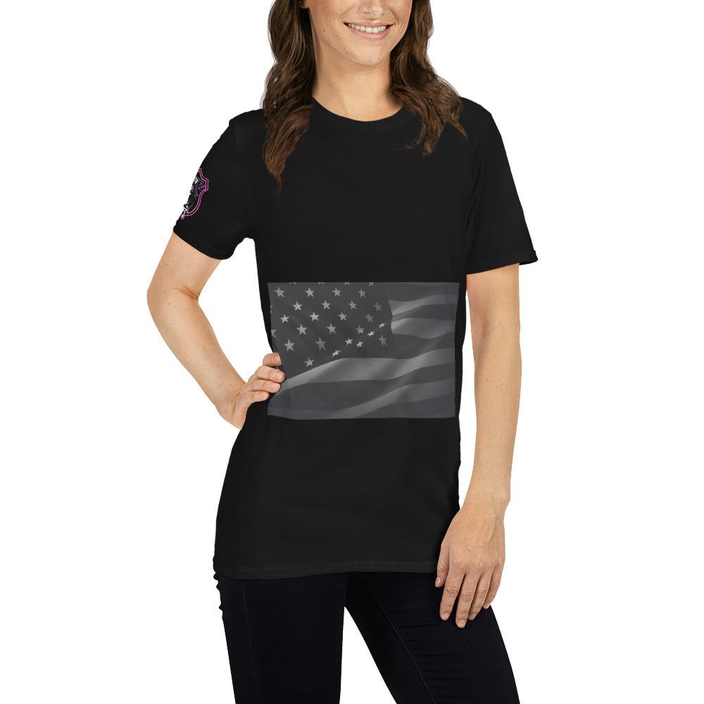 Female usa trucker shirt