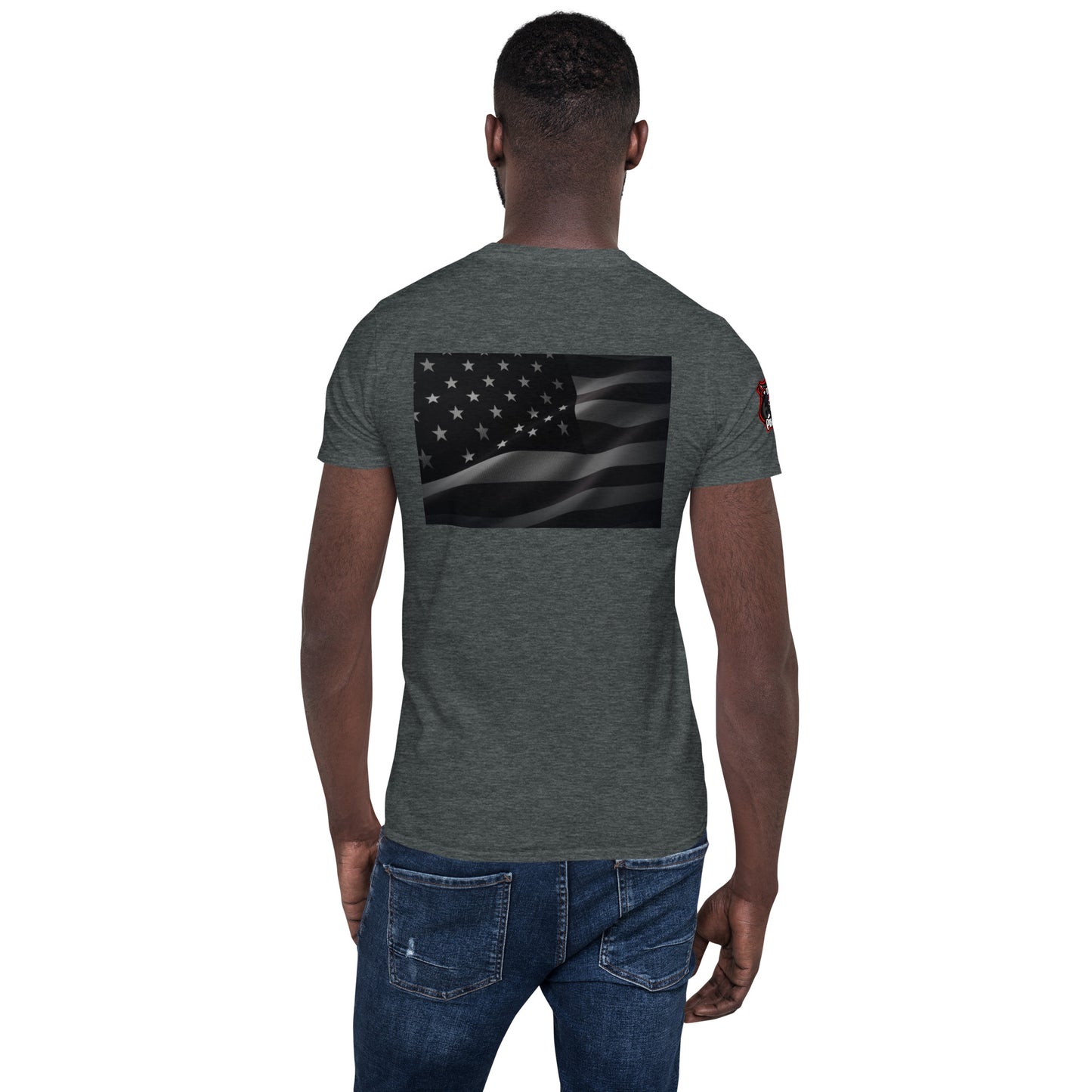 USA flag trucker shirt